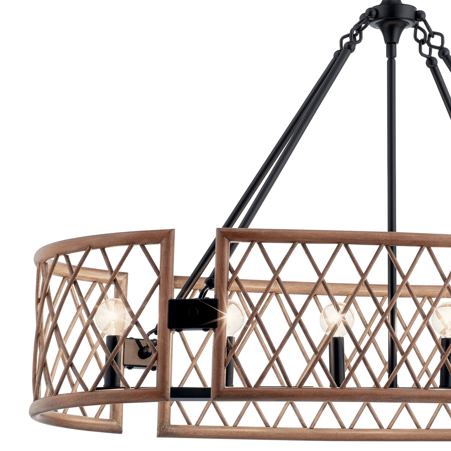 KICHLER 52078PAL Oana Six Light Chandelier Palm