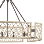 KICHLER 52078WWW Oana Six Light Chandelier White Washed Wood