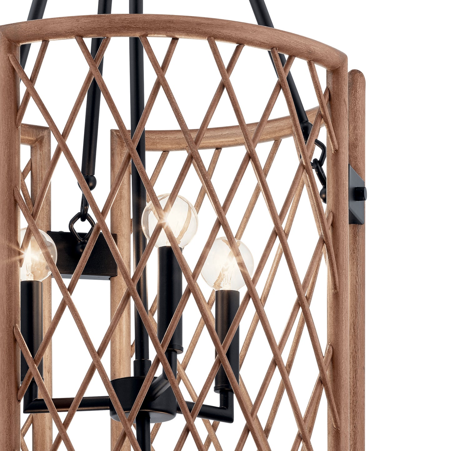 KICHLER 52079PAL Oana Six Light Foyer Chandelier Palm