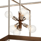 KICHLER 52092AUB Tanis Six Light Foyer Pendant Auburn Stained Finish