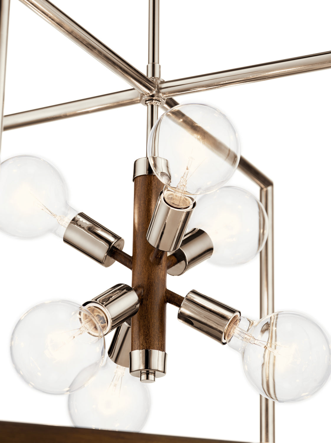KICHLER 52092AUB Tanis Six Light Foyer Pendant Auburn Stained Finish