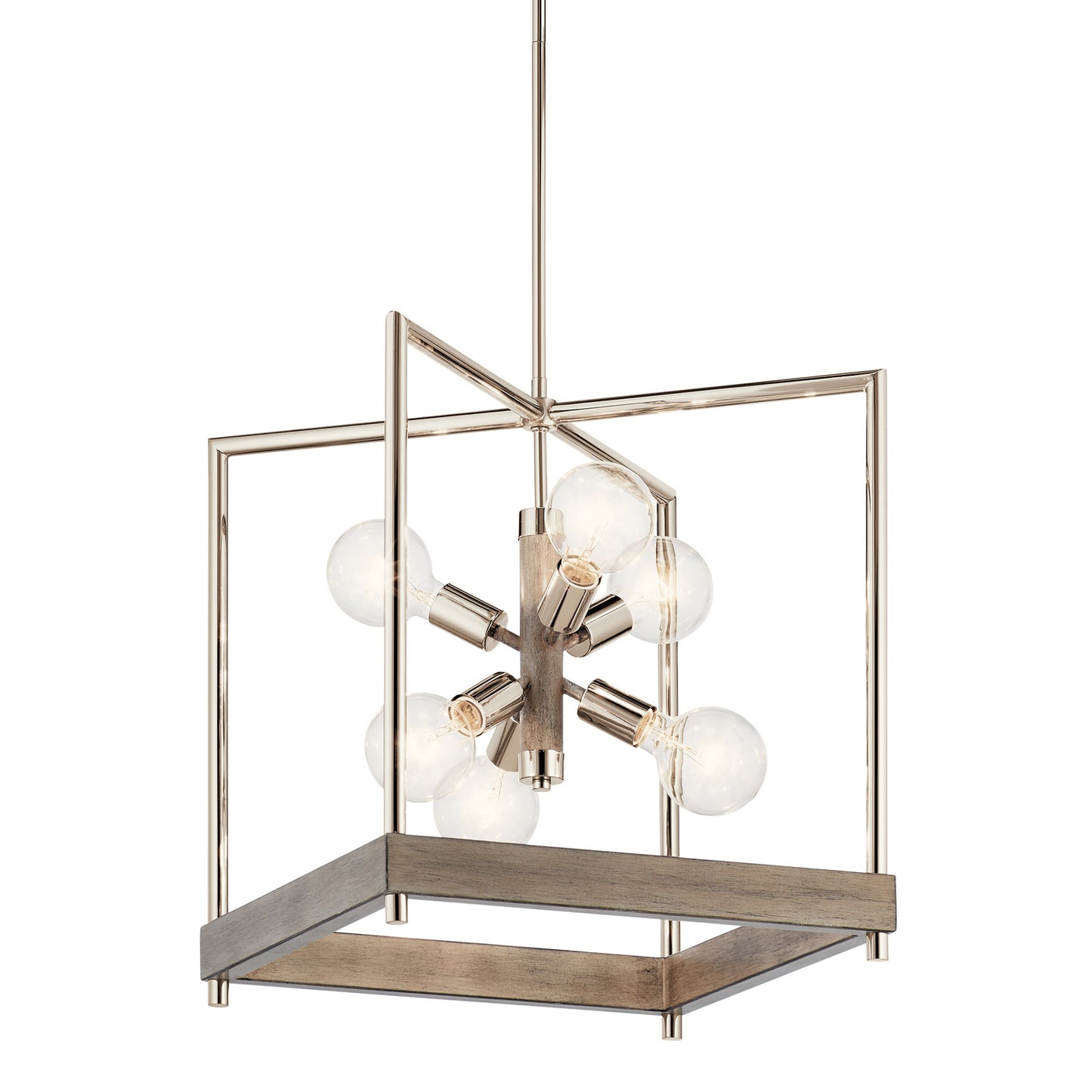 KICHLER 52092DAG Tanis Six Light Foyer Pendant Distressed Antique Gray
