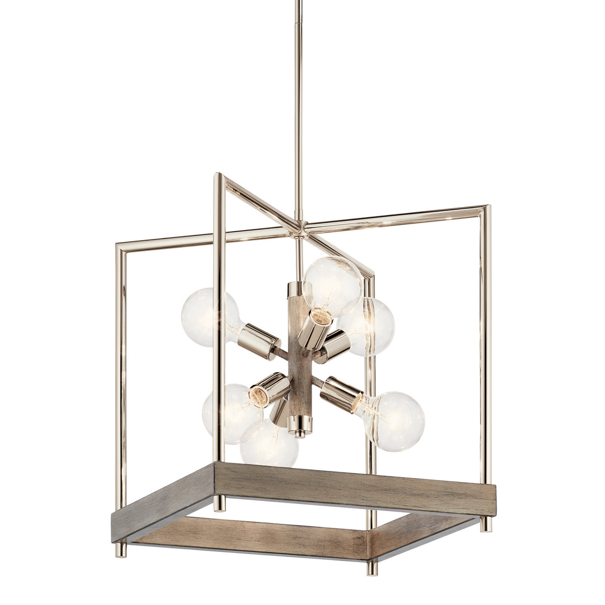 KICHLER 52092DAG Tanis Six Light Foyer Pendant Distressed Antique Gray