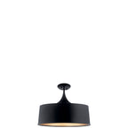 KICHLER 52097BK Elias 15.25" 1 Light Convertible Pendant Black