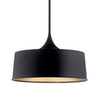 KICHLER 52097BK Elias 15.25" 1 Light Convertible Pendant Black