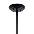 KICHLER 52097BK Elias 15.25" 1 Light Convertible Pendant Black