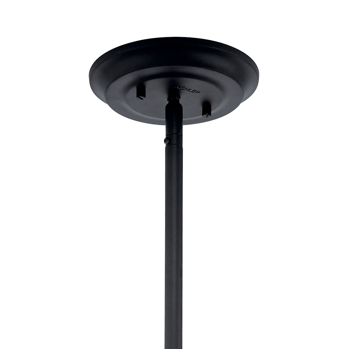 KICHLER 52097BK Elias 15.25" 1 Light Convertible Pendant Black