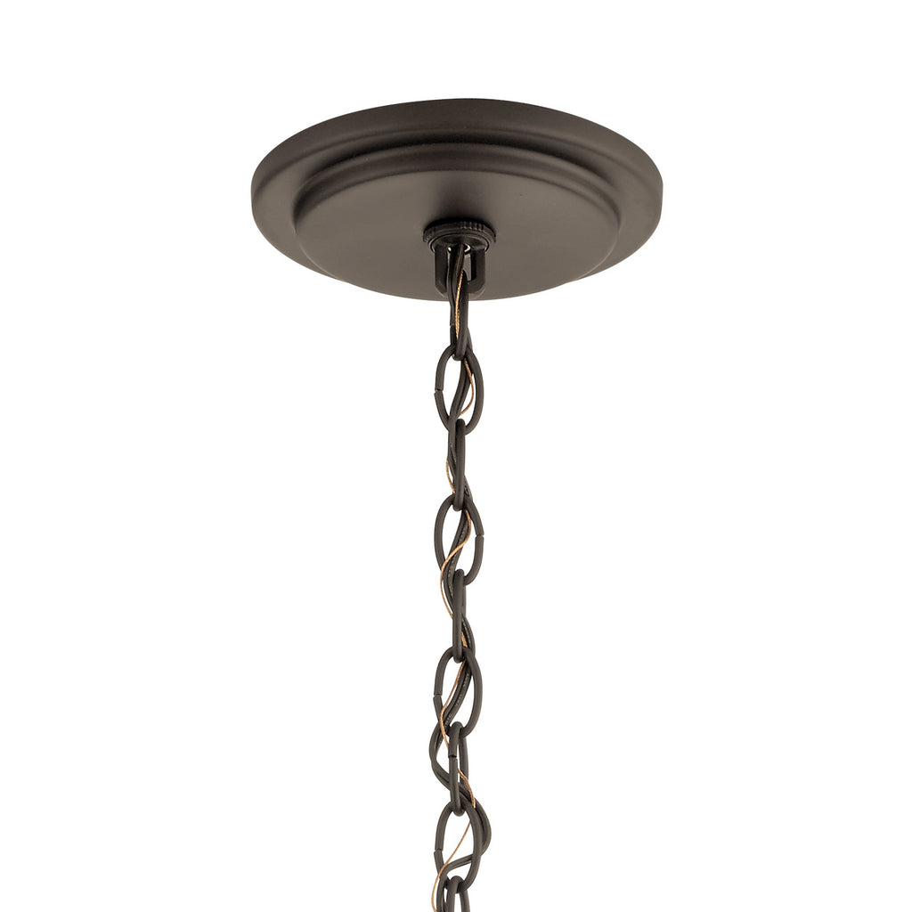 KICHLER 52110OZ Mathias 41.5" 21 Light 3 Tier Chandelier With Clear Ribbed Glass In Olde Bronze