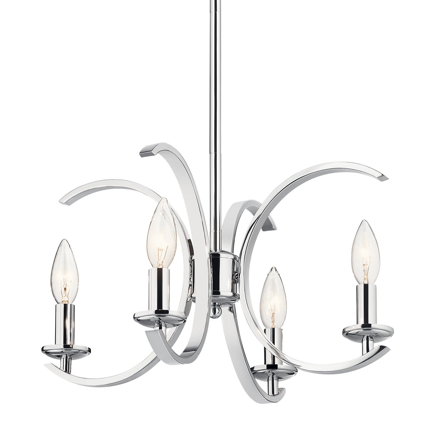KICHLER 52119CH Cassadee Four Light Pendant/Semi Flush Mount Chrome