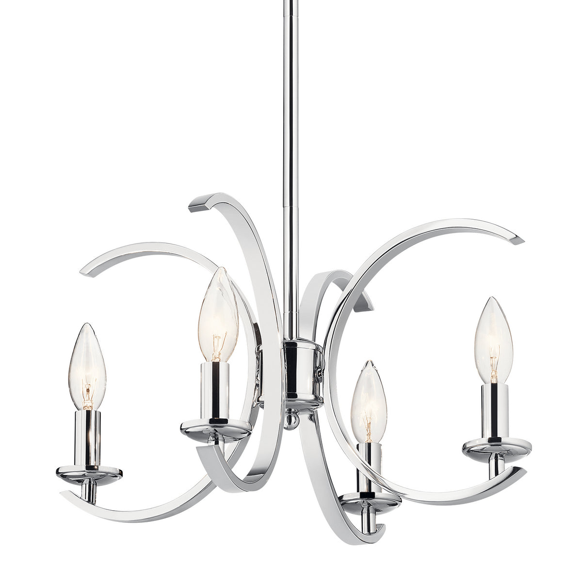 KICHLER 52119CH Cassadee Four Light Pendant/Semi Flush Mount Chrome