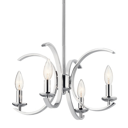 KICHLER 52119CH Cassadee Four Light Pendant/Semi Flush Mount Chrome