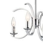 KICHLER 52119CH Cassadee Four Light Pendant/Semi Flush Mount Chrome