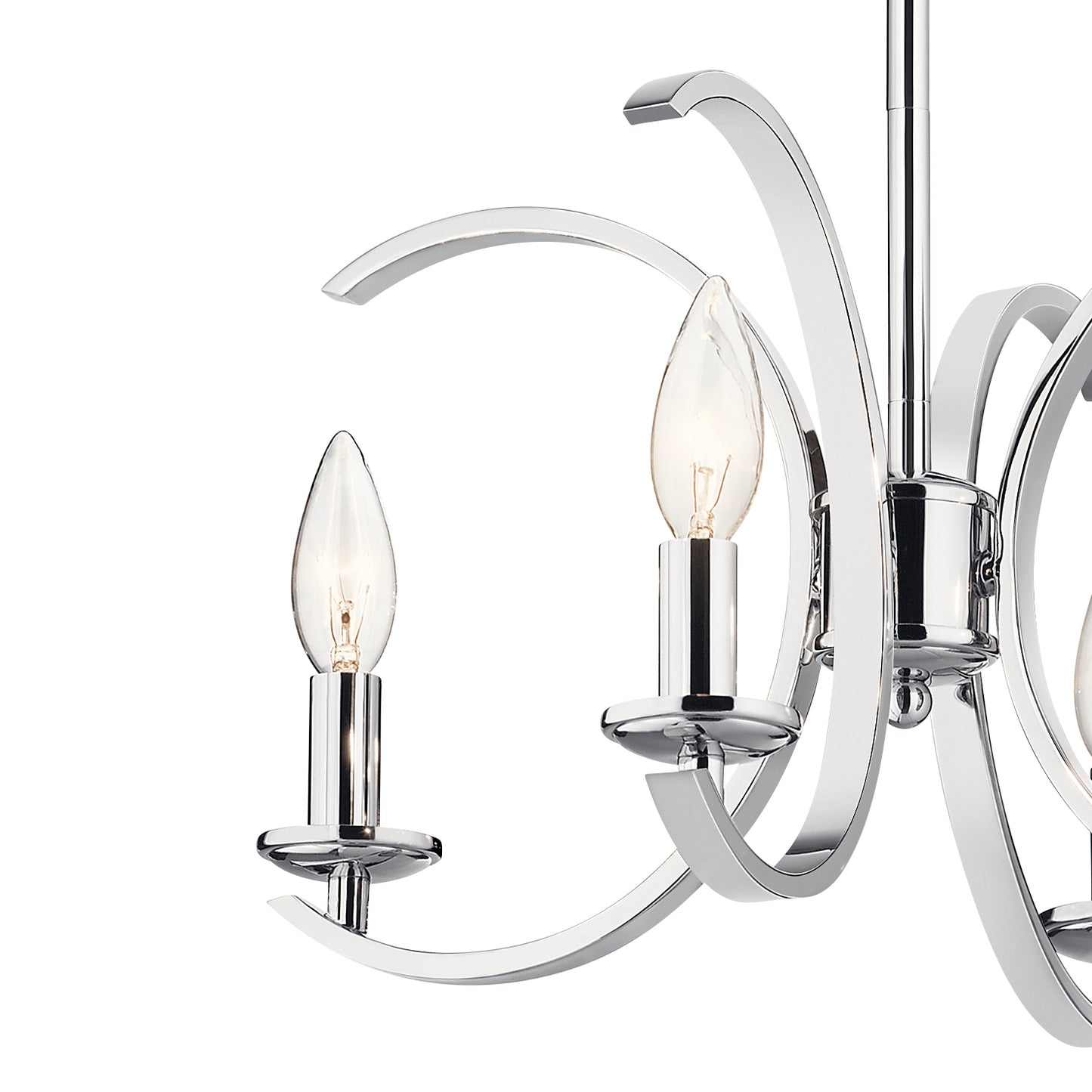 KICHLER 52119CH Cassadee Four Light Pendant/Semi Flush Mount Chrome