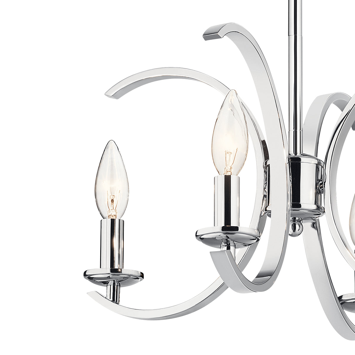 KICHLER 52119CH Cassadee Four Light Pendant/Semi Flush Mount Chrome