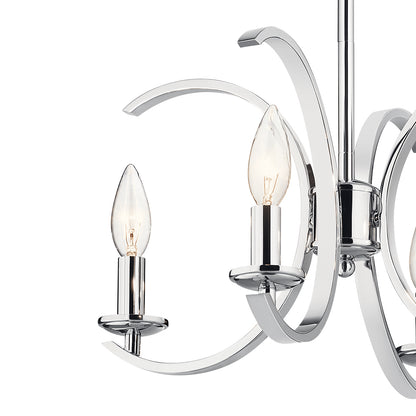 KICHLER 52119CH Cassadee Four Light Pendant/Semi Flush Mount Chrome