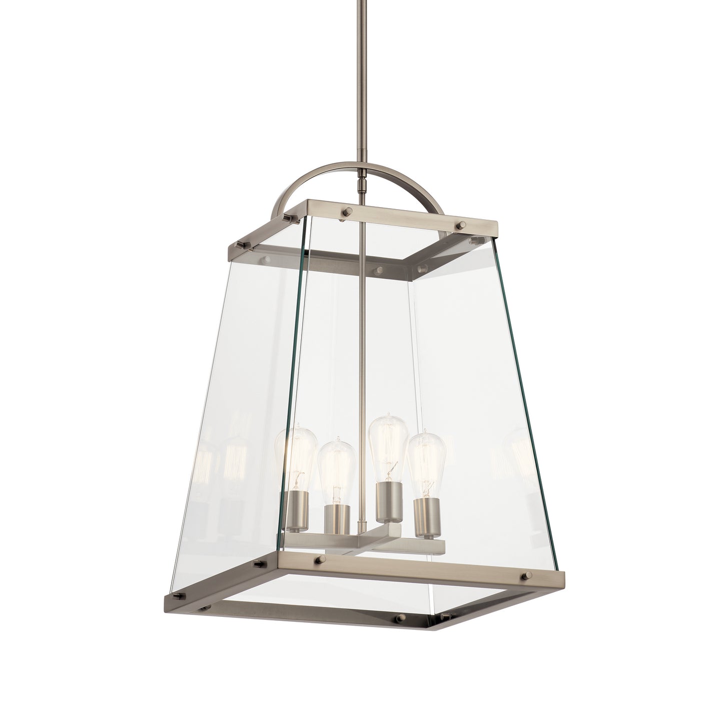 KICHLER 52124CLP Darton Four Light Foyer Pendant Classic Pewter