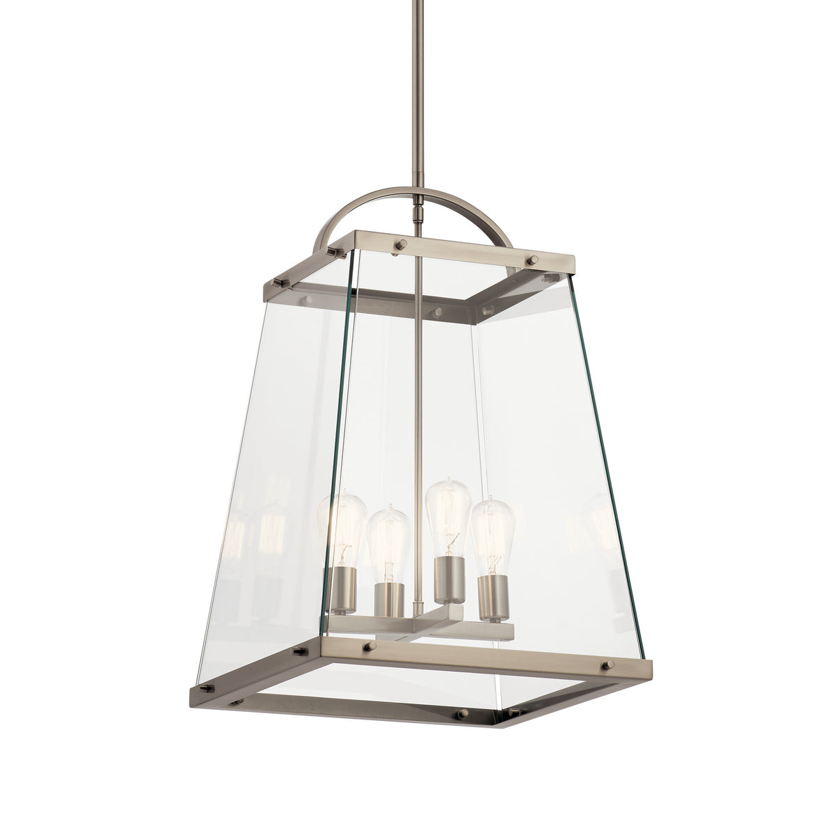KICHLER 52124CLP Darton Four Light Foyer Pendant Classic Pewter