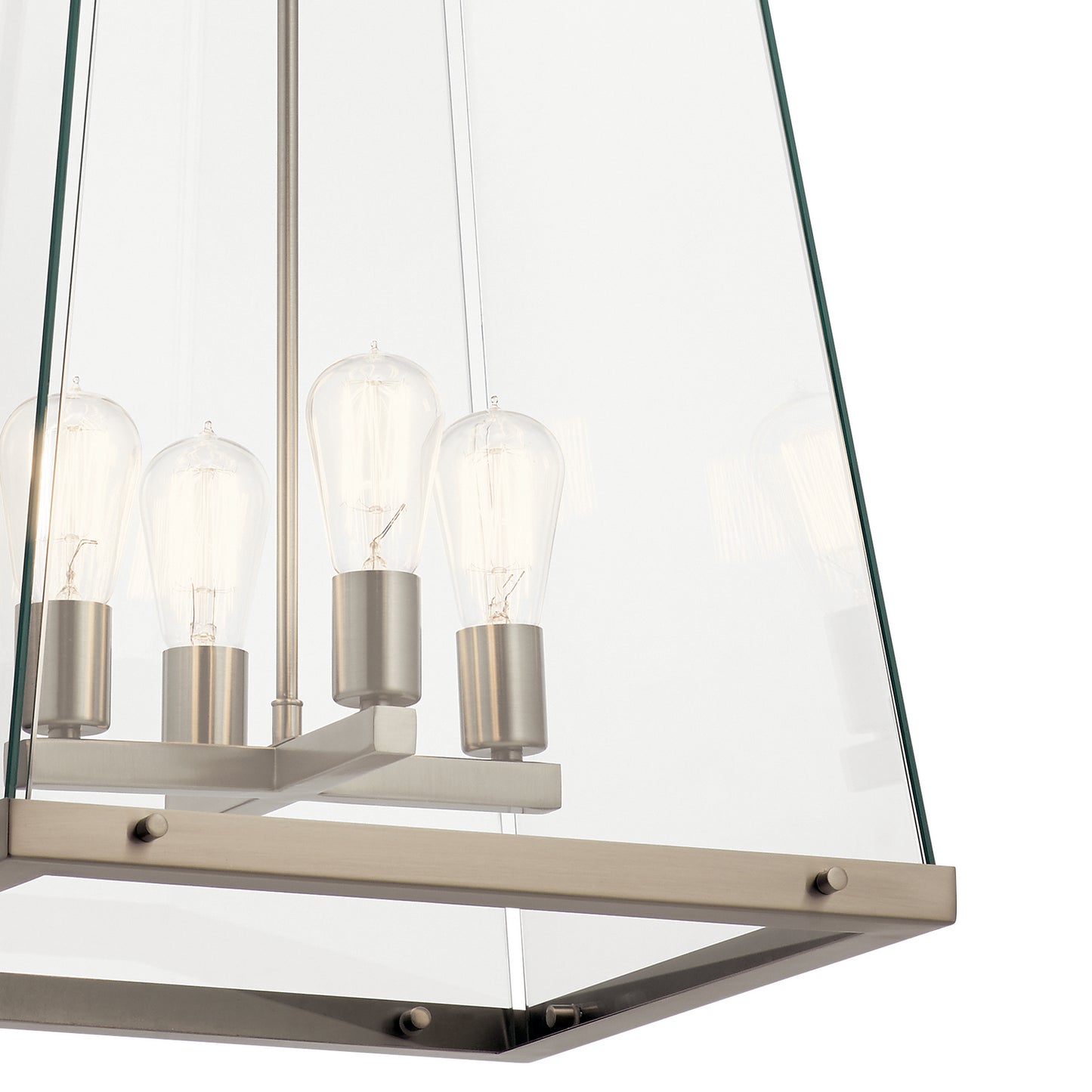 KICHLER 52124CLP Darton Four Light Foyer Pendant Classic Pewter