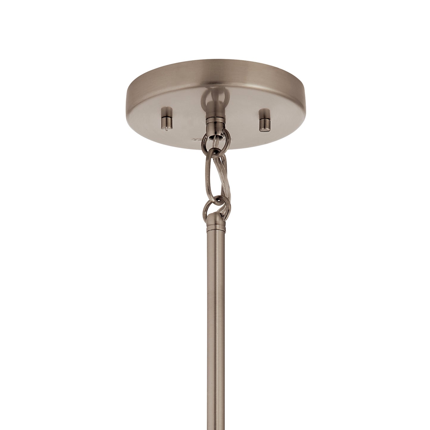 KICHLER 52125CLP Darton Three Light Pendant/Semi Flush Mount Classic Pewter