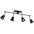 KICHLER 52129BK Sylvia 4 Light Rail Light Black