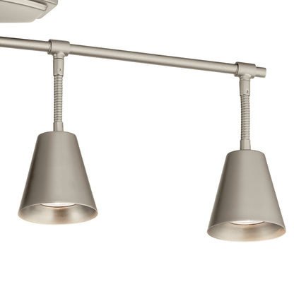 KICHLER 52129SN Sylvia Four Light Rail Light Satin Nickel
