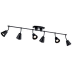 KICHLER 52130BK Sylvia 6 Light Rail Light Black