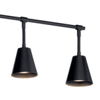 KICHLER 52130BK Sylvia 6 Light Rail Light Black