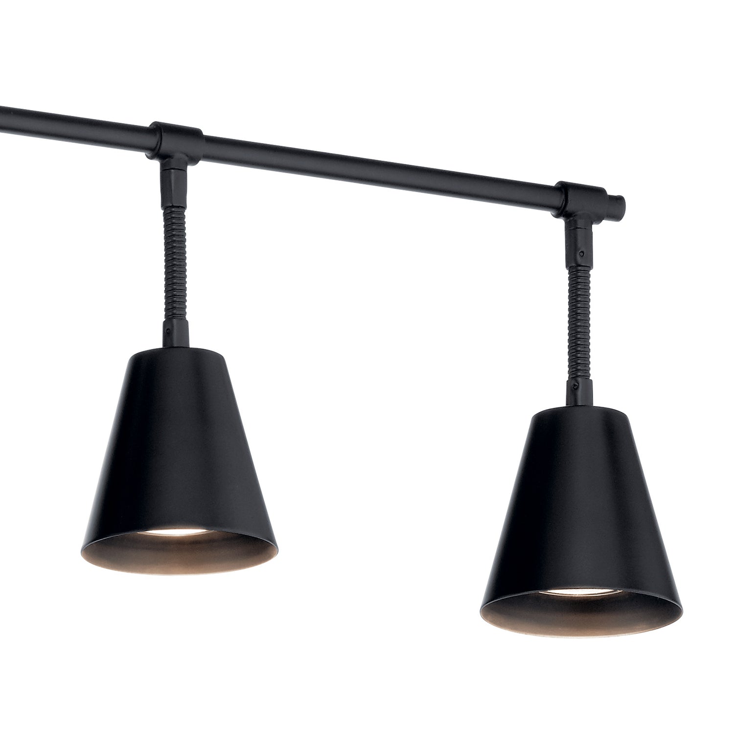 KICHLER 52130BK Sylvia 6 Light Rail Light Black