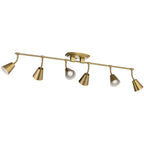 KICHLER 52130BNB Sylvia 6 Light Rail Light Brushed Natural Brass
