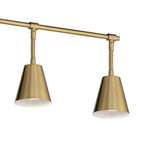 KICHLER 52130BNB Sylvia 6 Light Rail Light Brushed Natural Brass