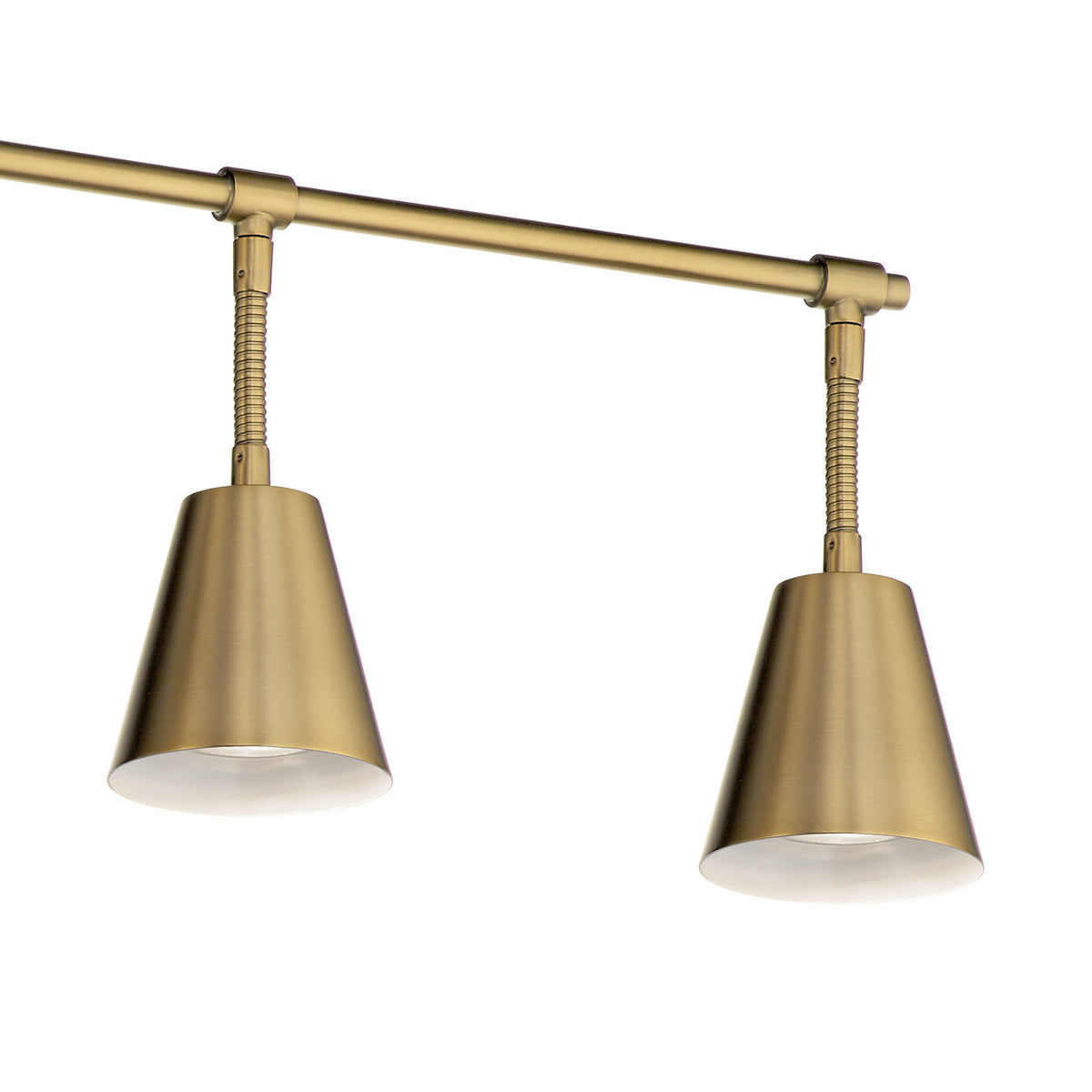 KICHLER 52130BNB Sylvia 6 Light Rail Light Brushed Natural Brass