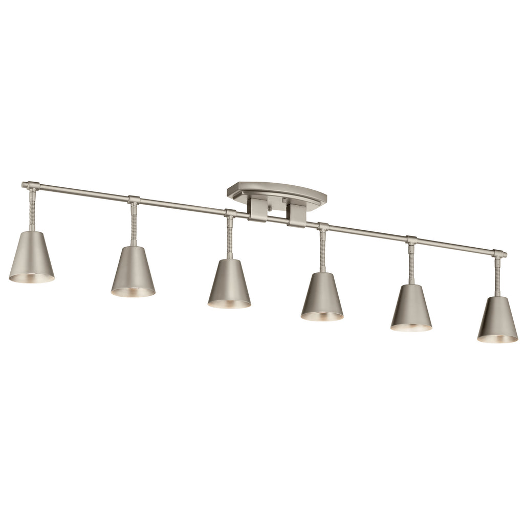 KICHLER 52130SN Sylvia Six Light Rail Light Satin Nickel