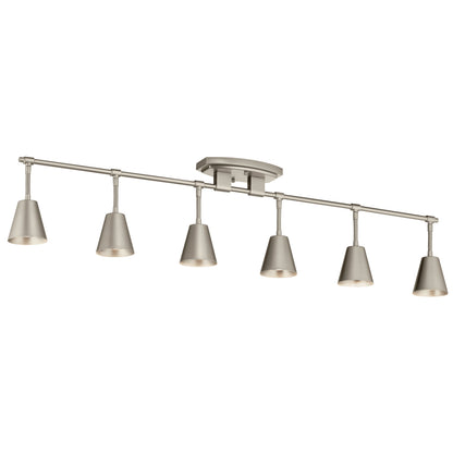 KICHLER 52130SN Sylvia Six Light Rail Light Satin Nickel