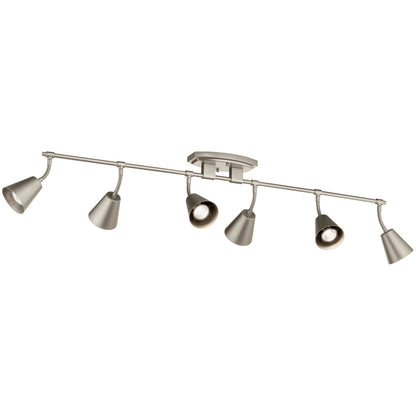 KICHLER 52130SN Sylvia Six Light Rail Light Satin Nickel