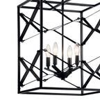 KICHLER 52141BK Sevan Four Light Foyer Pendant Black
