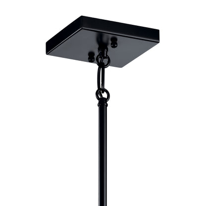 KICHLER 52141BK Sevan Four Light Foyer Pendant Black