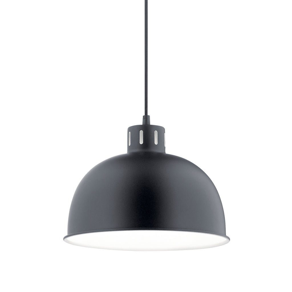 KICHLER 52152BK Zailey 9" 1 Light Pendant In Black