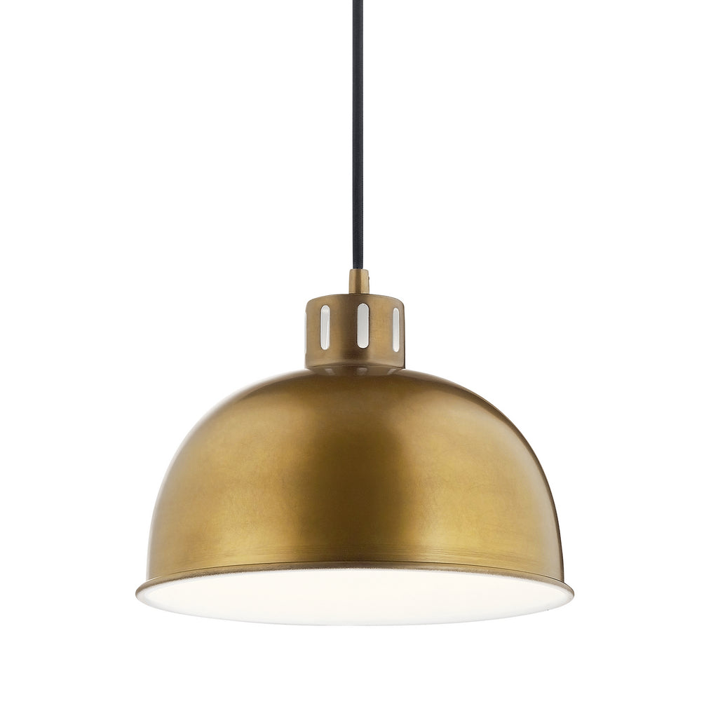 KICHLER 52152NBR Zailey 9" 1 Light Pendant In Natural Brass