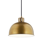 KICHLER 52152NBR Zailey 9" 1 Light Pendant In Natural Brass