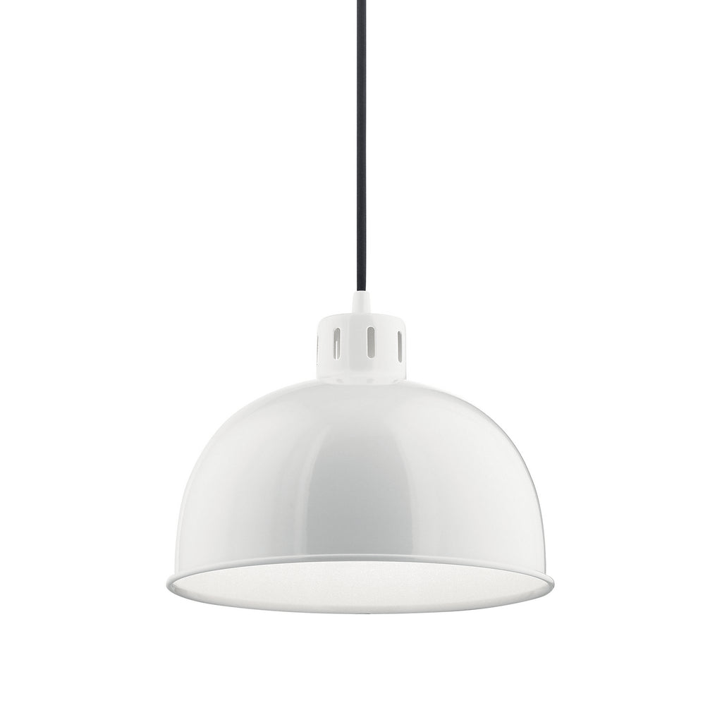 KICHLER 52152WH Zailey 9" 1 Light Pendant In White