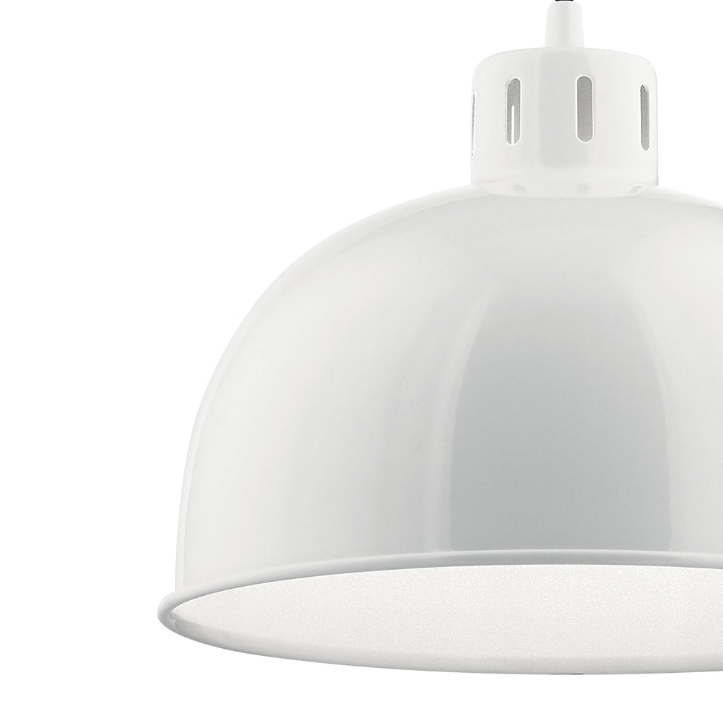 KICHLER 52152WH Zailey 9" 1 Light Pendant In White