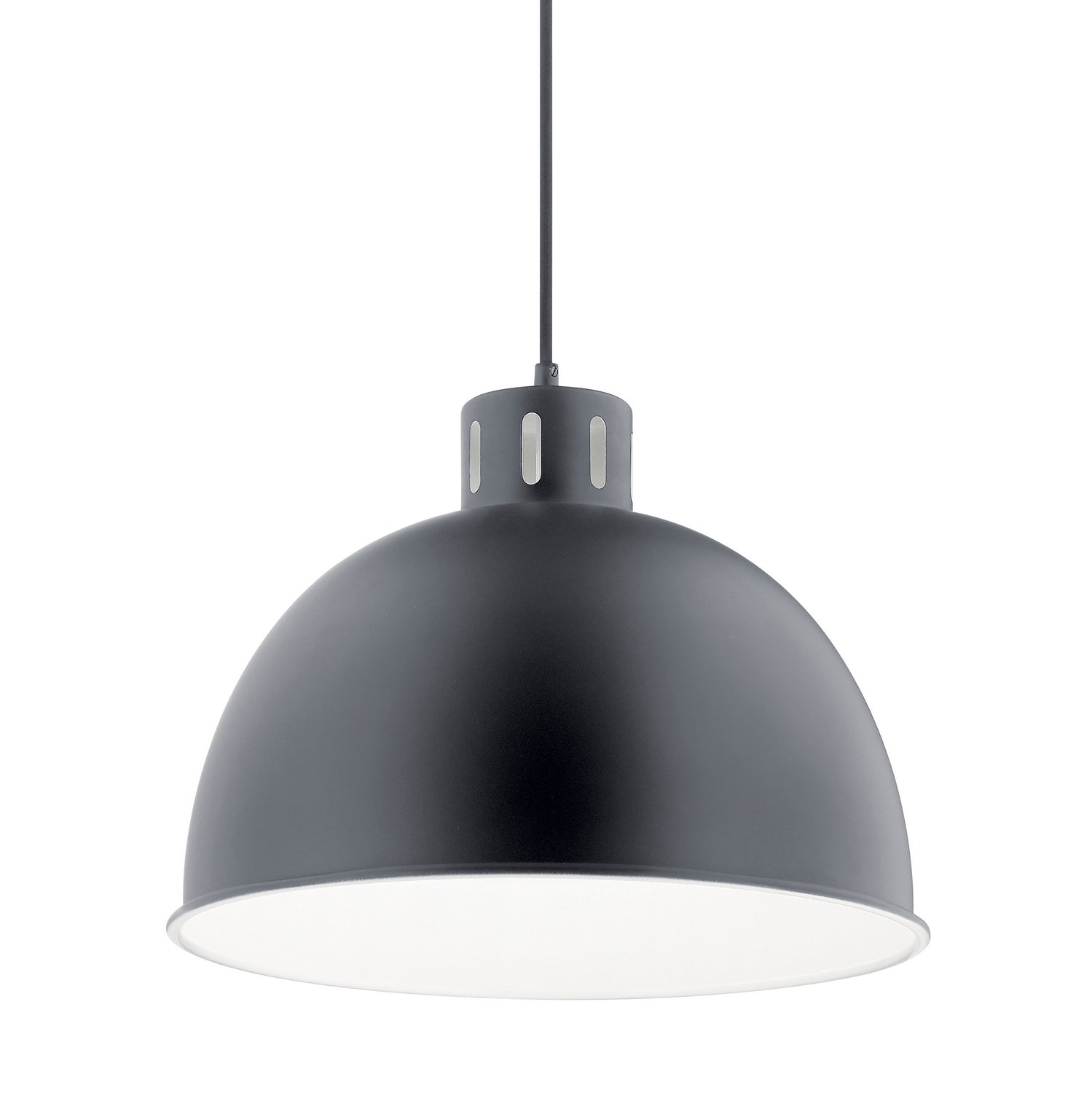 KICHLER 52153BK Zailey 12.5" 1 Light Pendant In Black