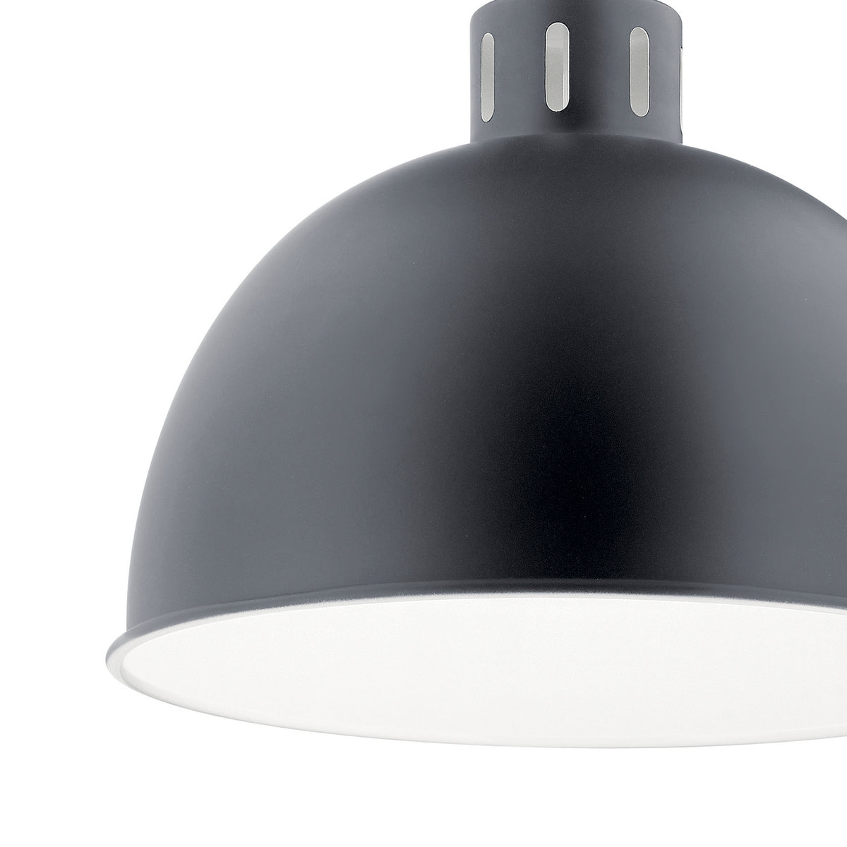 KICHLER 52153BK Zailey 12.5" 1 Light Pendant In Black