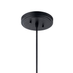KICHLER 52153BK Zailey 12.5" 1 Light Pendant In Black