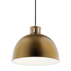 KICHLER 52153NBR Zailey 12.5" 1 Light Pendant In Natural Brass