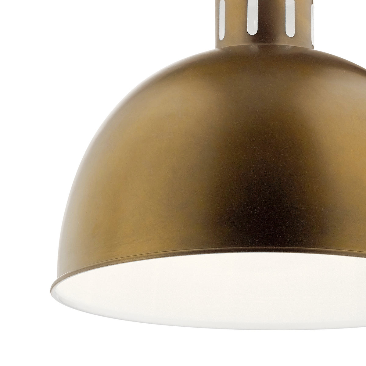 KICHLER 52153NBR Zailey 12.5" 1 Light Pendant In Natural Brass