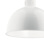 KICHLER 52153WH Zailey 12.5" 1 Light Pendant In White