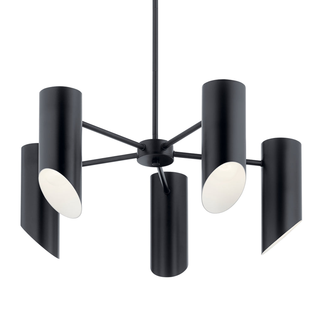 KICHLER 52160BK Trentino Five Light Chandelier Black