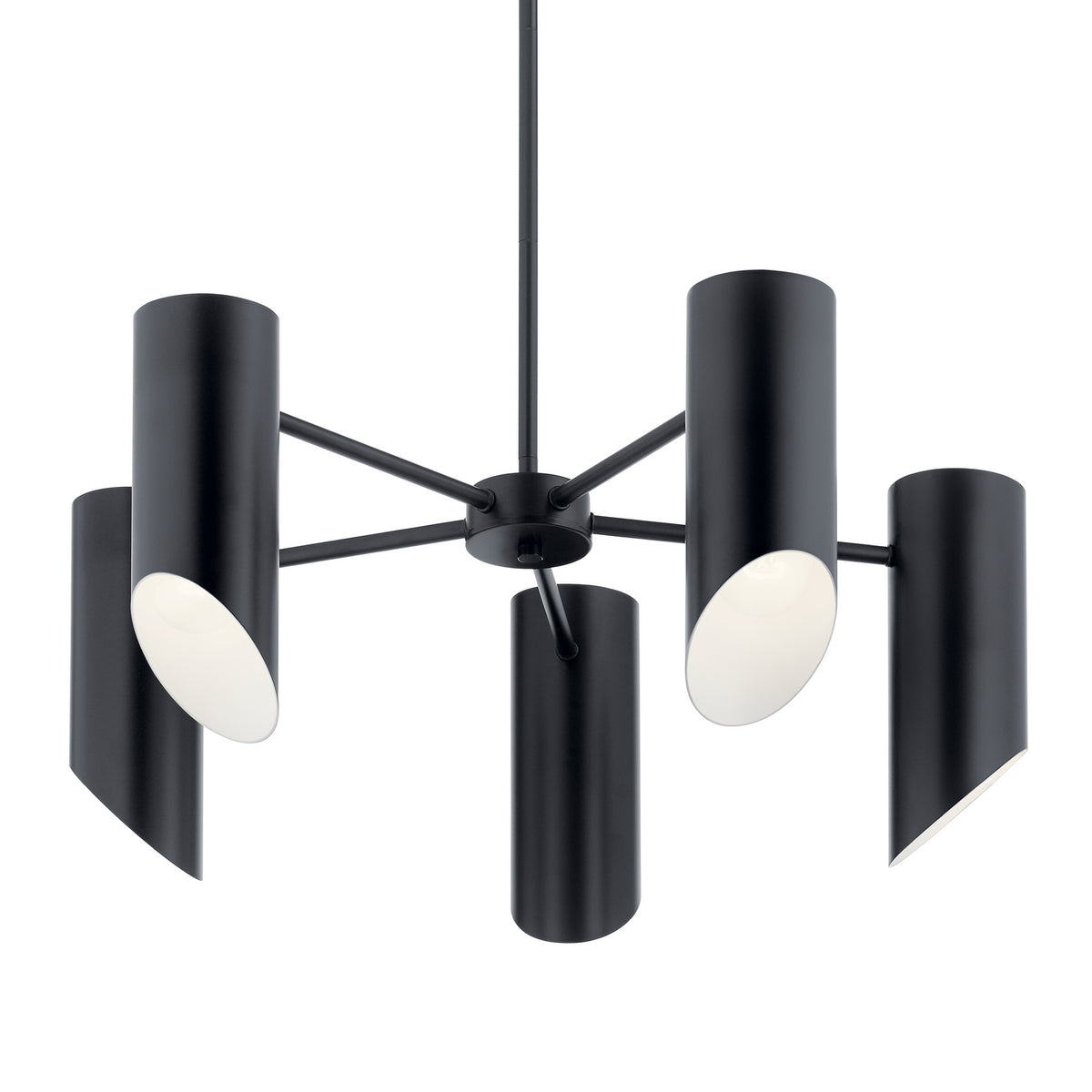 KICHLER 52160BK Trentino Five Light Chandelier Black