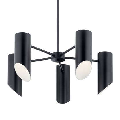 KICHLER 52160BK Trentino Five Light Chandelier Black